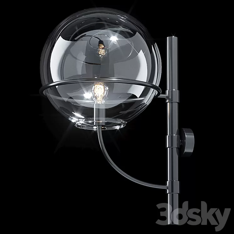 Wall lamp OLUCE LYNDON 3D Model Wall lamp OLUCE LYNDON 3D Model