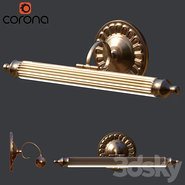 Wall lamp (picture lighting) 3D Model