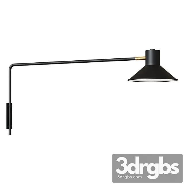 Wall lamp plass black Wall lamp plass black