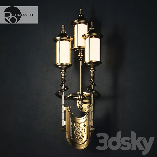 Wall lamp Romatti 3D Model Wall lamp Romatti 3D Model