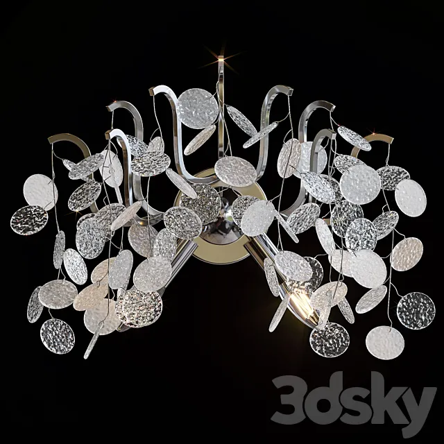 Wall lamp sconce Divinare Spumante 7288_26 AP-2 3D Model Wall lamp sconce Divinare Spumante 7288_26 AP-2 3D Model