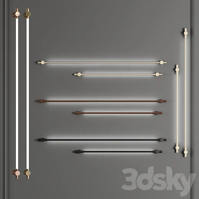 wall lamp set gj 3DModel wall lamp set gj 3DModel