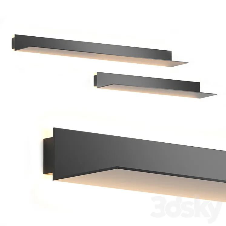 Wall lamp Shelf by Forstlight 3D Model Free Download