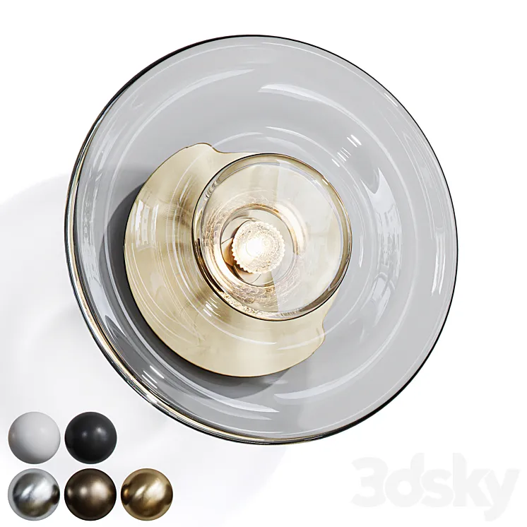 Wall lamp Sol Round from Soktas 3D Model Free Download
