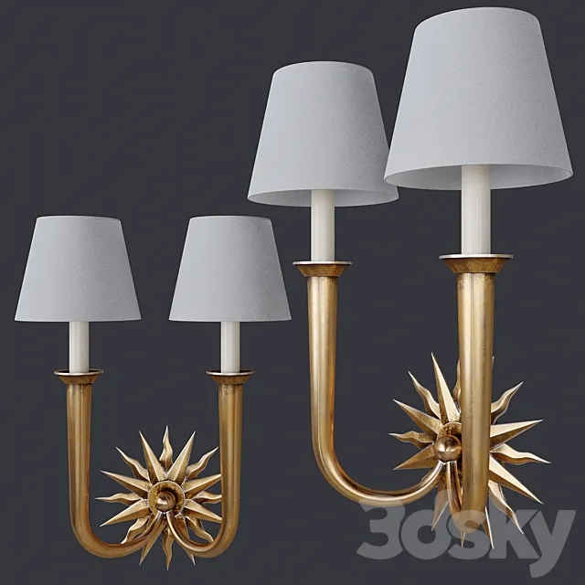 Wall lamp Vaughan Designs Icarus 3D Model Wall lamp Vaughan Designs Icarus 3D Model