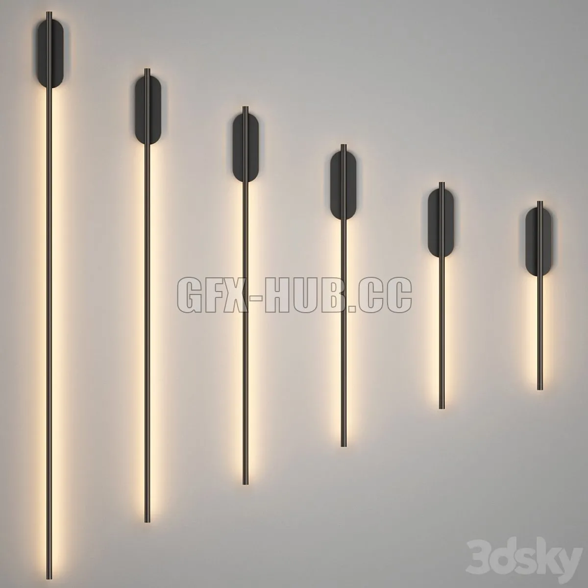 Wall lamp VIRGINIA Lampatron 3D Model Wall lamp VIRGINIA Lampatron 3D Model