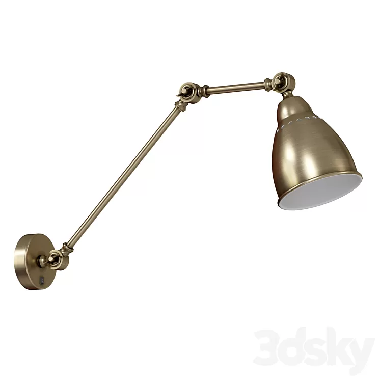 Wall lamp with switch A2055AP-1AB 1BK 1GY 1SS 1WH 3D Model Free Download