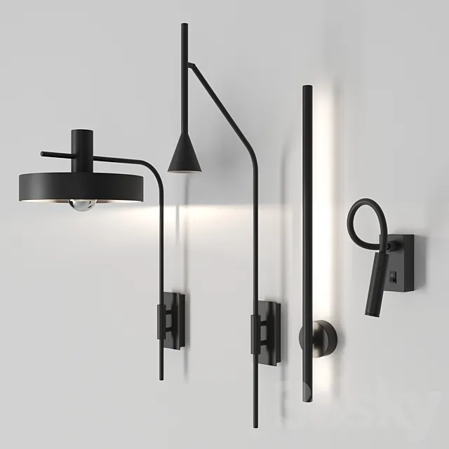 Wall lamps by galea home (A1227. A1151. A1273. A1274) 3DModel