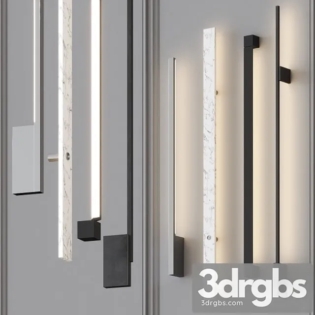 Wall Lamps Set 1 3D Model Download