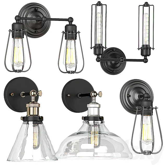 WALL LIGHTING SET 2 3D Model