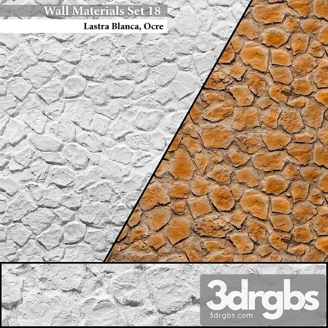 Wall materials set 18 3D Model Download Wall materials set 18 3D Model Download