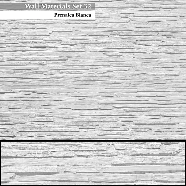 Wall Materials Set 32 3D Model Wall Materials Set 32 3D Model