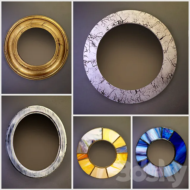 Wall mirror (Collection ?3) 3DModel Wall mirror (Collection ?3) 3DModel