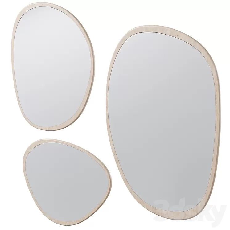 Wall Mirror Elope by Bolia 3D Model Wall Mirror Elope by Bolia 3D Model