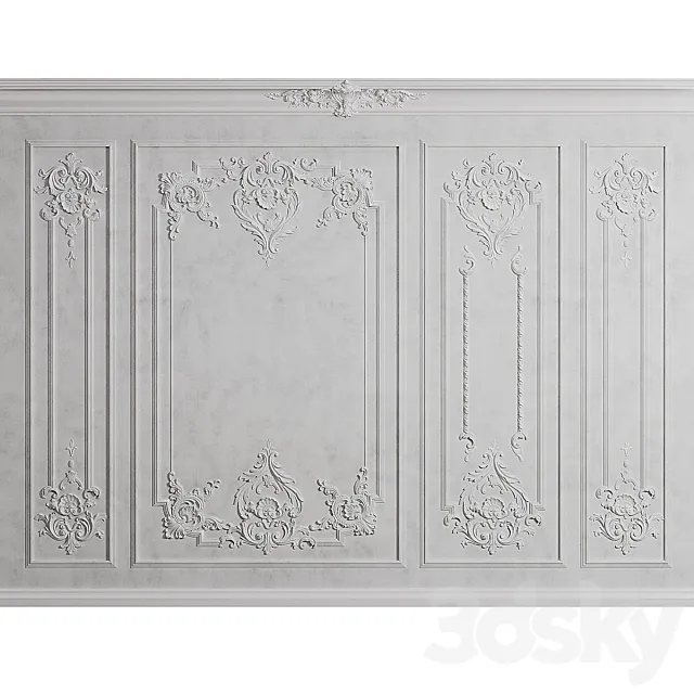 Wall Modling 8 3D Model Wall Modling 8 3D Model