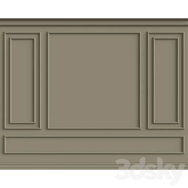 Wall molding 3D Model Wall molding 3D Model