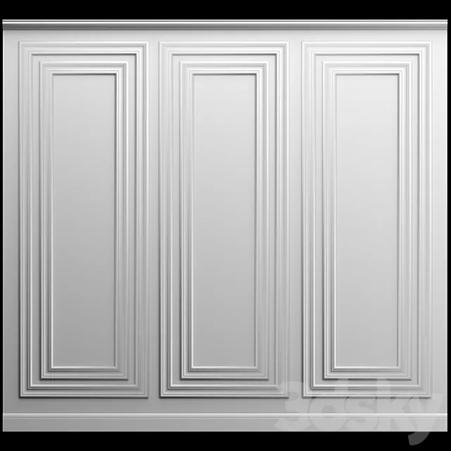 Wall molding 3D Model Wall molding 3D Model