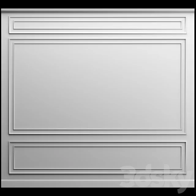 Wall molding 3D Model Wall molding 3D Model