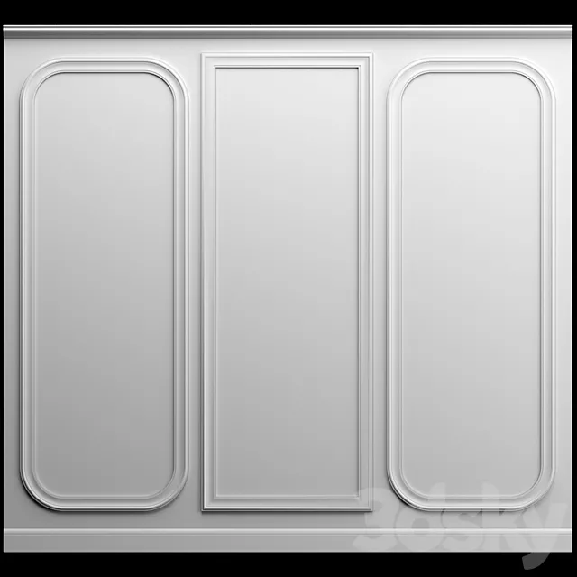 Wall molding 3D Model Wall molding 3D Model