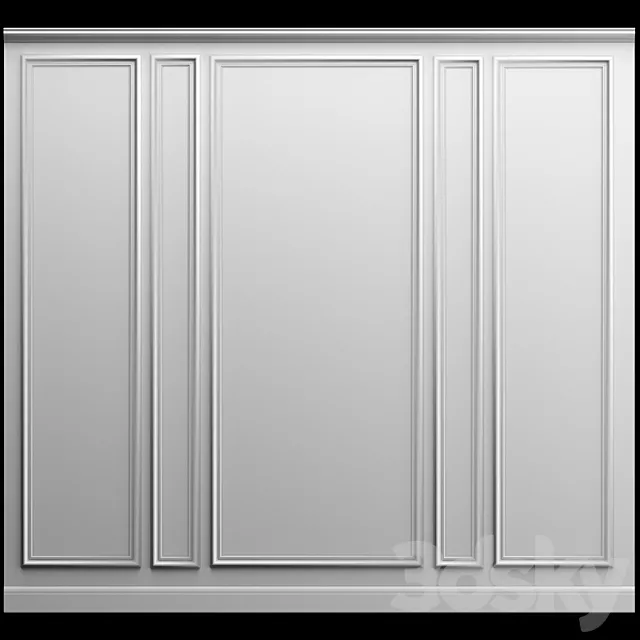 Wall molding 3D Model Wall molding 3D Model
