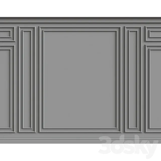 Wall molding 3D Model Wall molding 3D Model