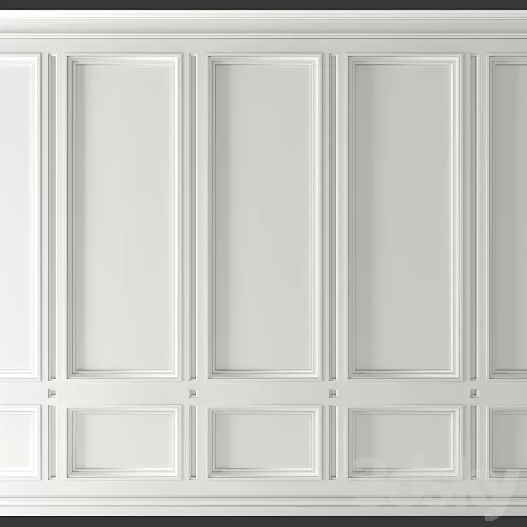 Wall molding 3D Model Wall molding 3D Model