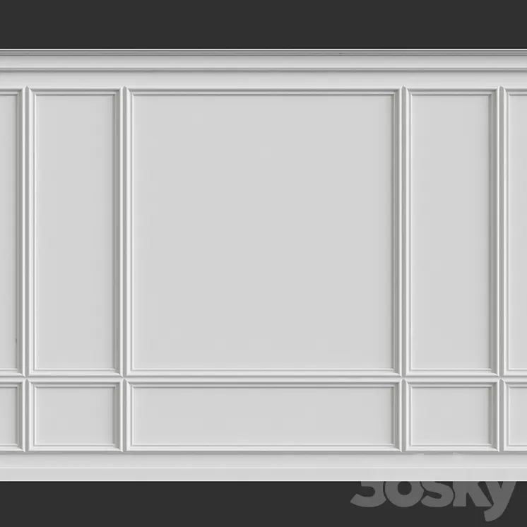 Wall molding 3D Model Wall molding 3D Model