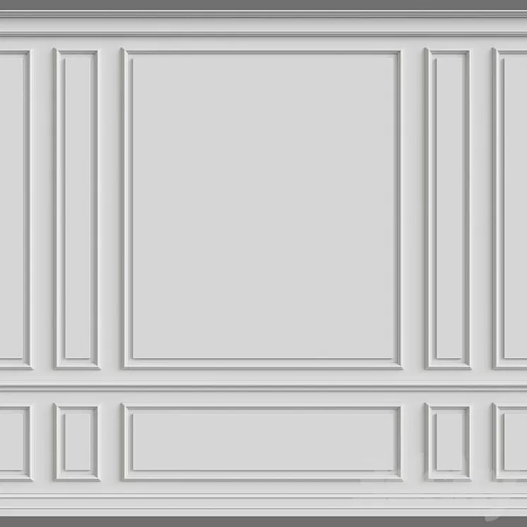 Wall molding 3D Model Wall molding 3D Model