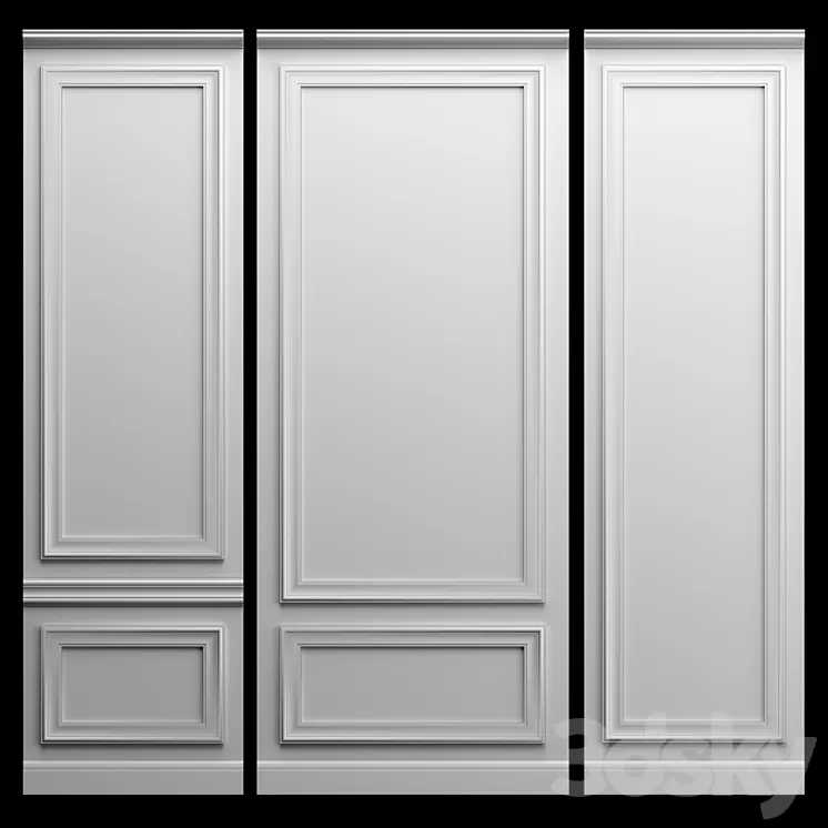 Wall molding 3D Model Wall molding 3D Model