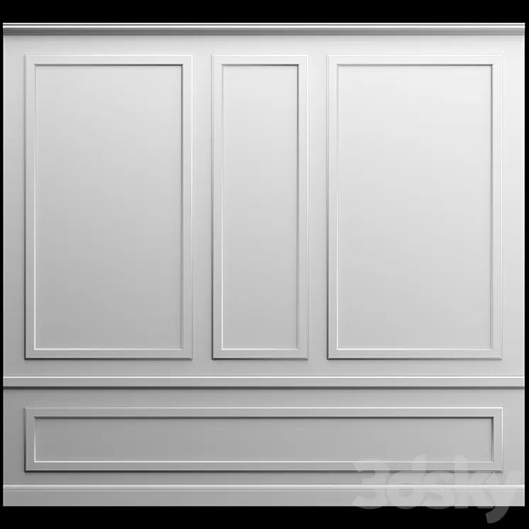 Wall molding 3D Model Wall molding 3D Model