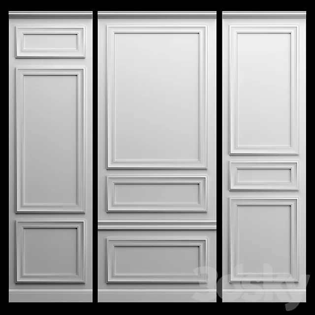 Wall molding 3D Model Wall molding 3D Model