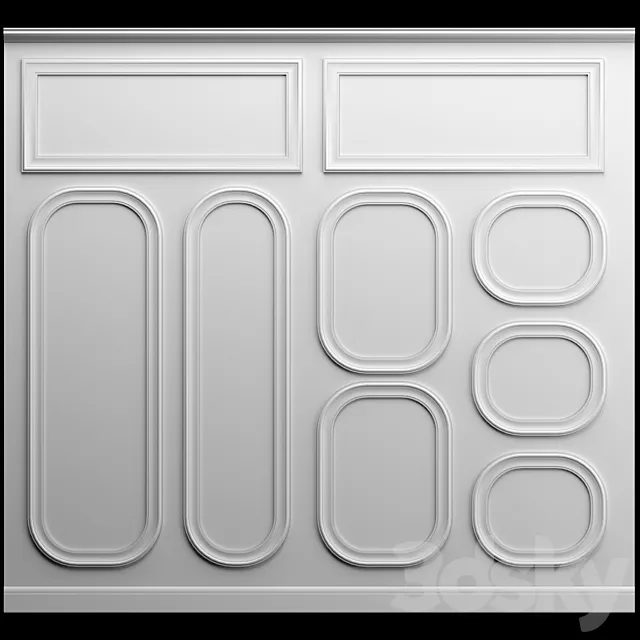 Wall molding 3DModel Wall molding 3DModel