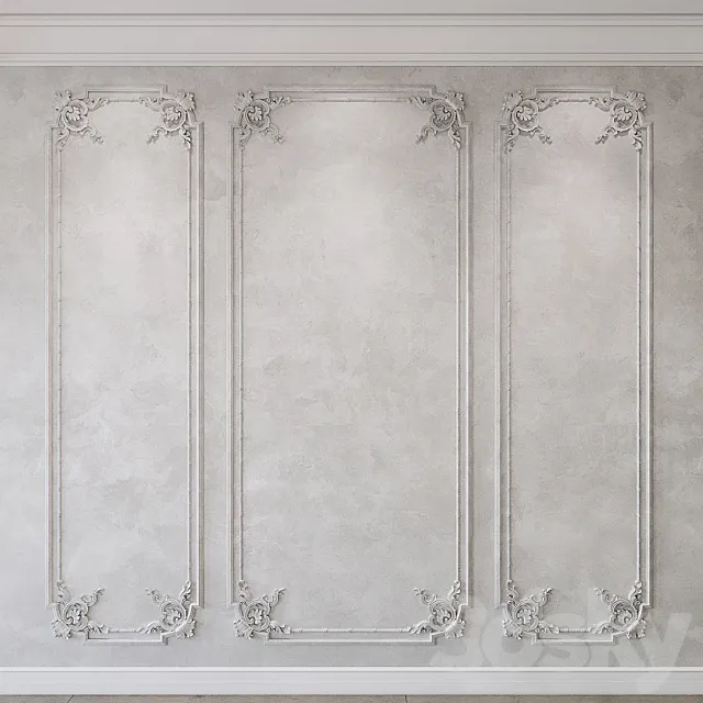 Wall molding classic 3DModel Wall molding classic 3DModel
