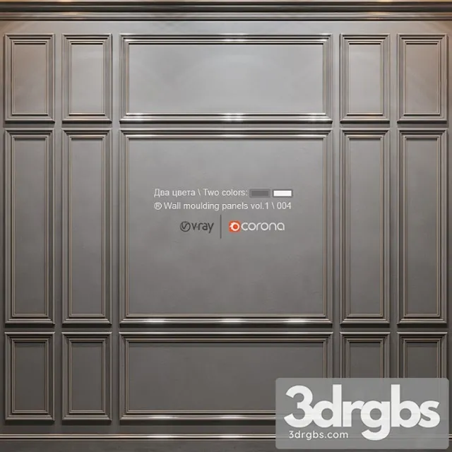 Wall Moulding Panels Vol 1 004 3D Model Download Wall Moulding Panels Vol 1 004 3D Model Download