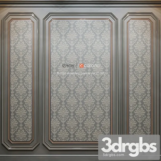 Wall Moulding Panels Vol 2 002 3D Model Download Wall Moulding Panels Vol 2 002 3D Model Download