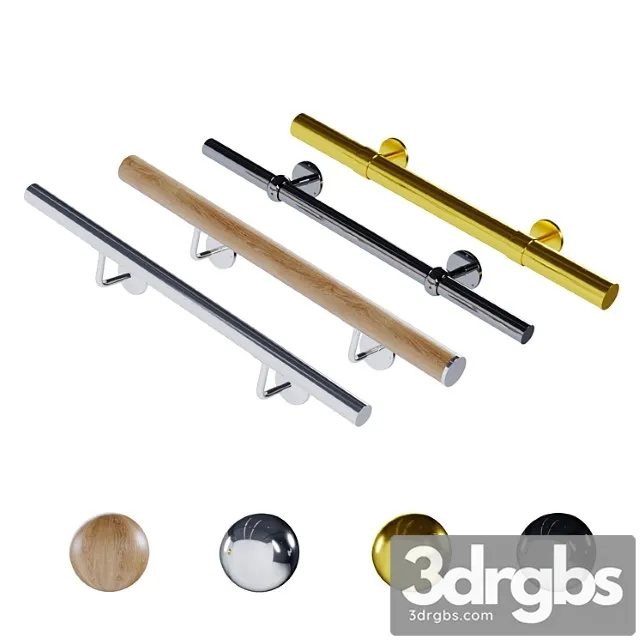 Wall-mounted handrails 3D Model Download