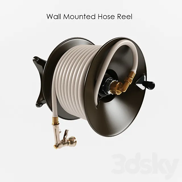 Wall Mounted Hose Reel 3DModel