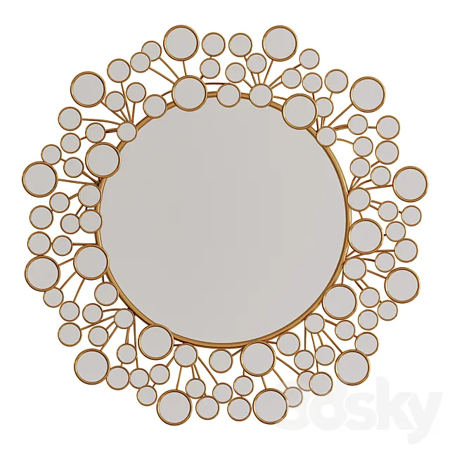 Wall-mounted round “Sunset Rose” 3DModel