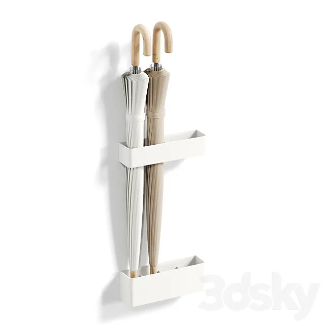 Wall Mounted Umbrella Holder 3D Model