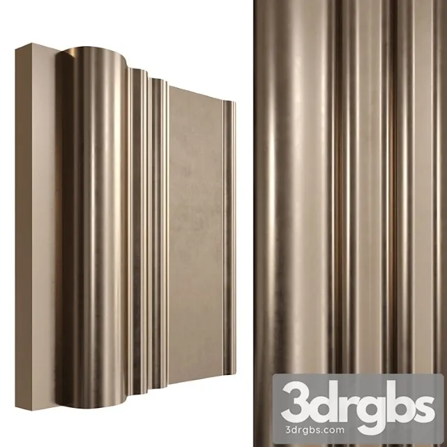 Wall panel 01 – gold waves