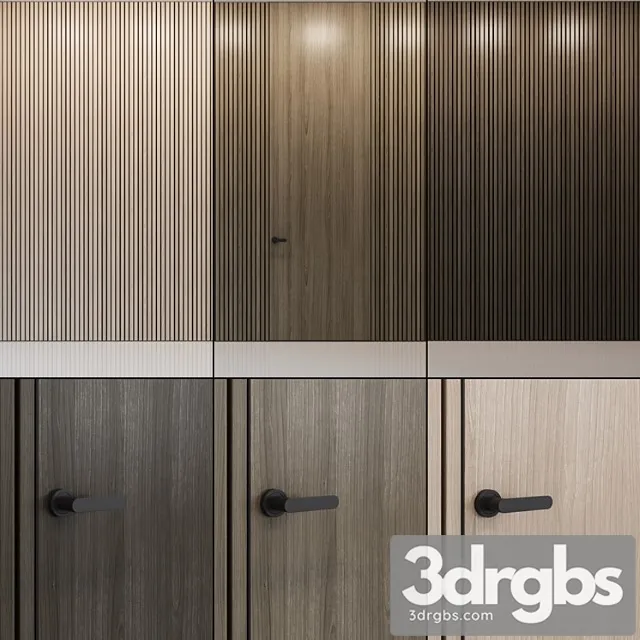 Wall Panel 03 4 3D Model Download