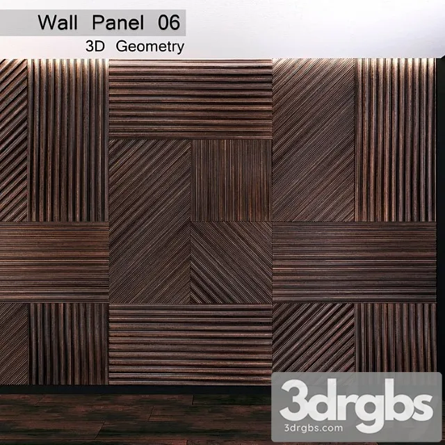 Wall panel 06. 3d geometry 3D Model Download