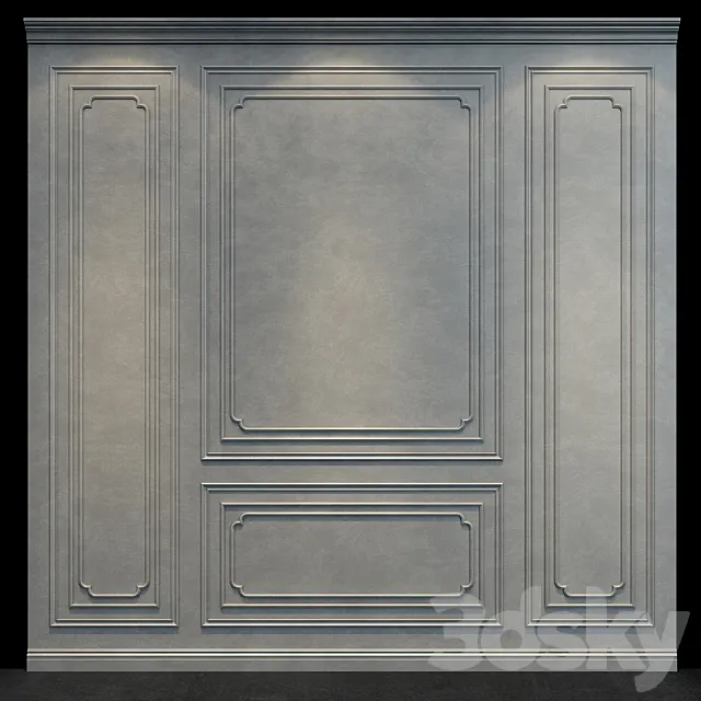 Wall panel 079 3D Model Wall panel 079 3D Model