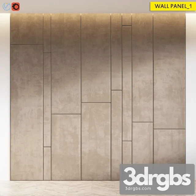Wall panel 1 3D Model Download