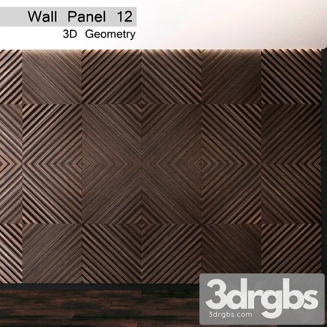 Wall panel 12. 3d geometry 3D Model Download