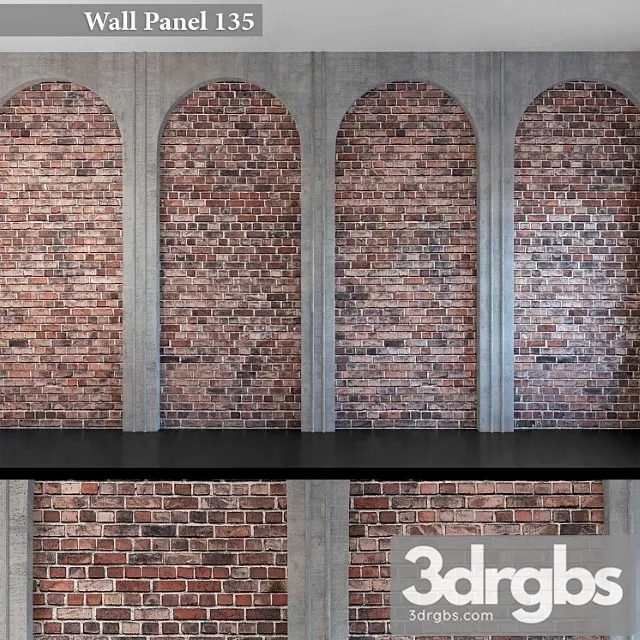 Wall Panel 135 1 3D Model Download
