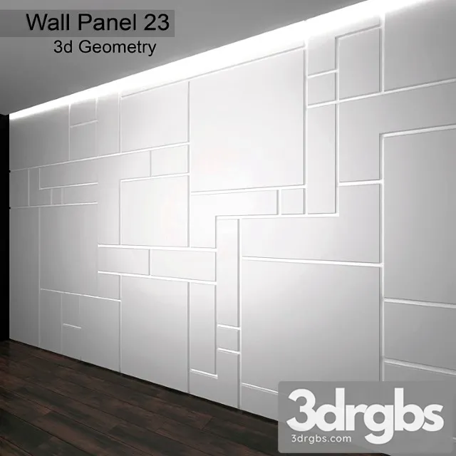 Wall panel 23 3D Model Download