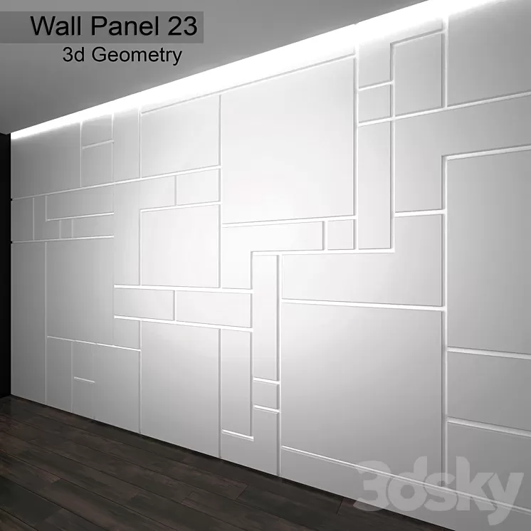 Wall Panel 23 3D Model Wall Panel 23 3D Model