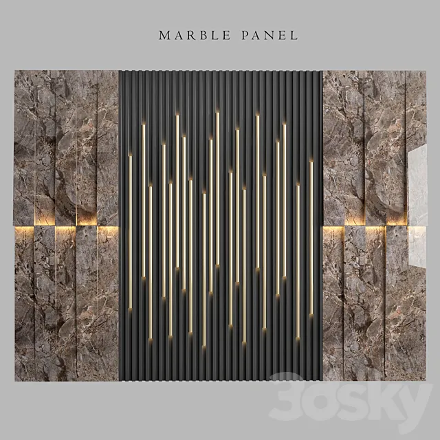 Wall Panel 31 3D Model Wall Panel 31 3D Model