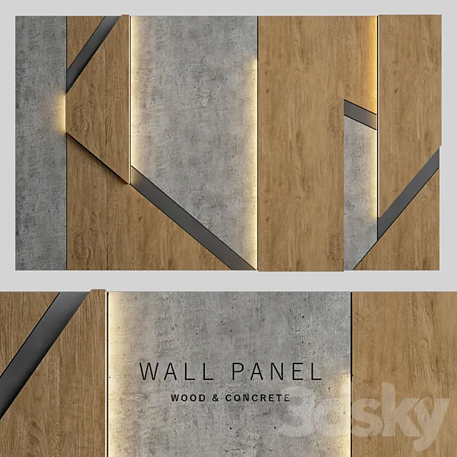Wall panel 33 3D Model Wall panel 33 3D Model